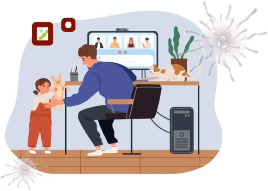 working from home